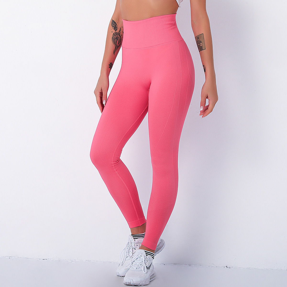 High-Waist Stretch Tights Hip-Lifting Yoga Pants NSLX8994