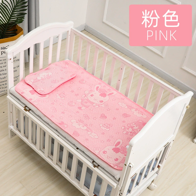 Silk cooling mat for baby, cartoon set, 2 piece set