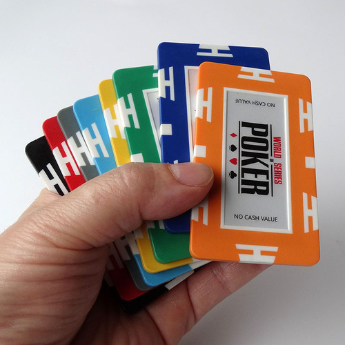 Texas Hold'em Poker Chips No Denomination 8 Colors Optional Square Square Brick WSOP Chip Card