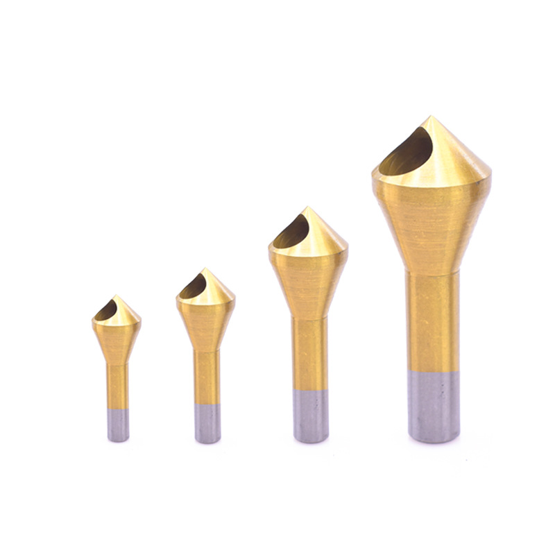 Mango hexagonal de cinco cuchillas Dispositivo de achaflanado 11PC broca de acero de alta velocidad transfronteriza 90 grados posicionamiento de agujero oblicuo Cuchillo de achaflanado traje de herramienta