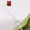 Advanced necklace, white chain for key bag , universal accessory, high-quality style, simple and elegant design