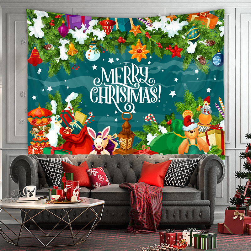 Moda Navidad Serie Tapiz Árbol Decoración Del Hogar Tela De Fondo Venta Al Por Mayor Nihaojewelry display picture 29
