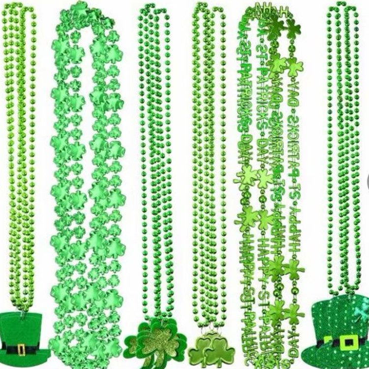 Ventas calientes irlandeses set de calcetines rayados banda de pelo combinación día de San Patricio clover set adornos