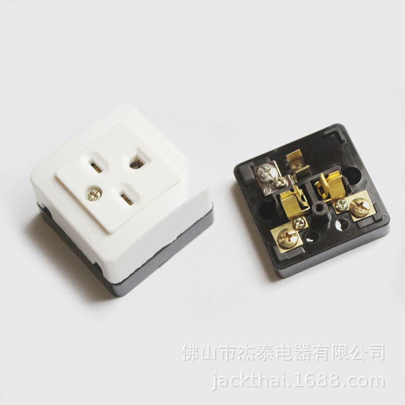 NEMA 6-15R落地式插座 15A250V美式插座 尿素電木耐高溫插座