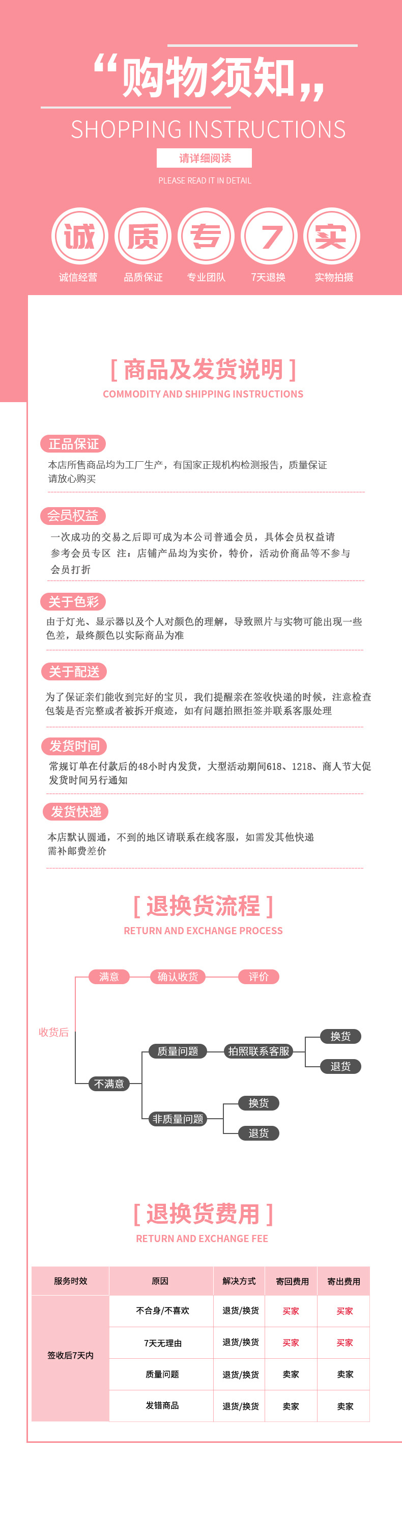 购物须知