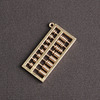 Brass abacus, keychain, pendant, for luck, Birthday gift