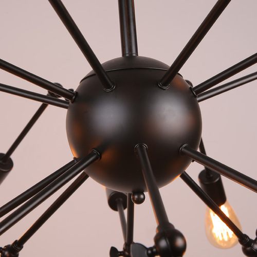 复古工业风吊灯创意个性客厅餐厅酒吧服装店艺术北欧蜘蛛铁艺灯具