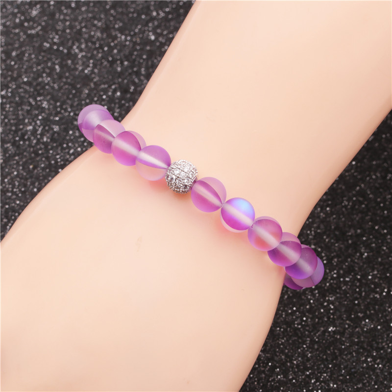 New Fashion Moonstone Diamond Ball Bracelet Nihaojewelry Wholesale display picture 4