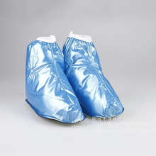 廠家直銷防雨防水鞋套兒童藍色靴套第二代中筒便攜雨鞋PVC現貨