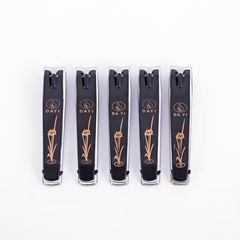 Large Black Print Nail Scissors, Carbon Steel Nail Trimmer, Single Nail Care Tool, Factory Direct Sale, Boxed