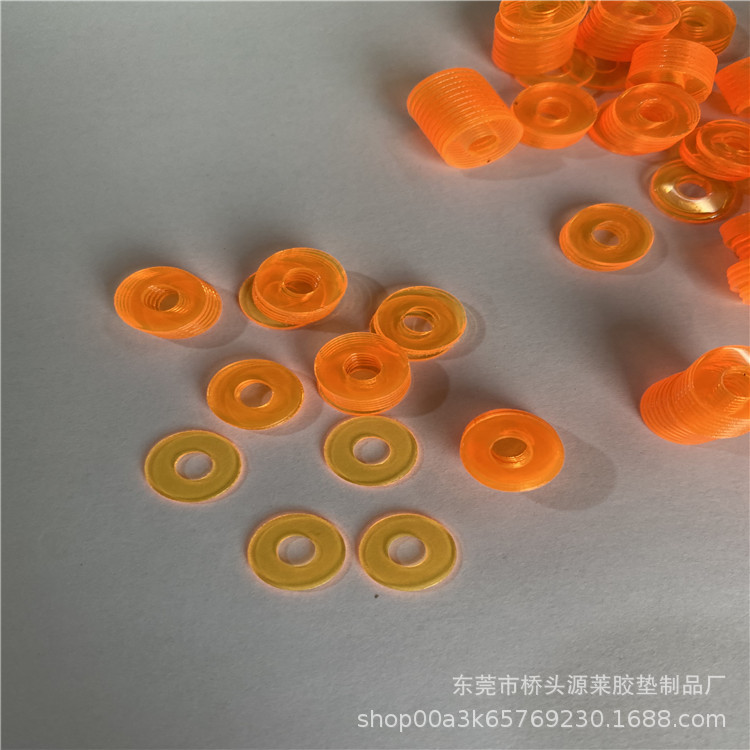 黄色软PVC垫圈 PE PP垫片 尼龙螺丝垫片 透明PET绝缘垫片 PVC垫片