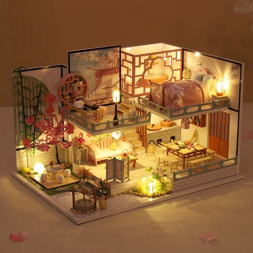 Qiaolexing Factory Wholesale M-032 Yaqin Ge Christmas Creative Gift Brain-Teasing Building Handicraft Model