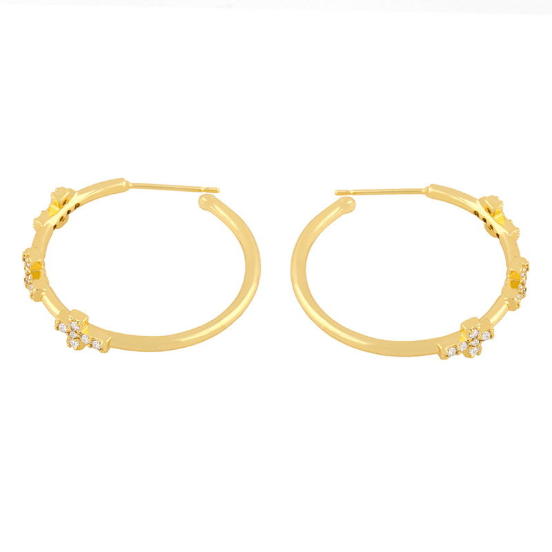 Vente En Gros De Boucles D&#39;oreilles En Forme De C Rétro Simples display picture 4