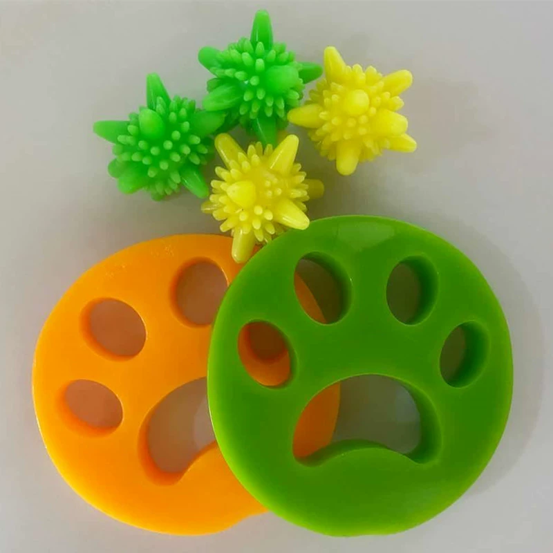 Cross -border explosion laundry ball+ sticky cushion cleaning clothes hair pet sticky hair removal water rinse