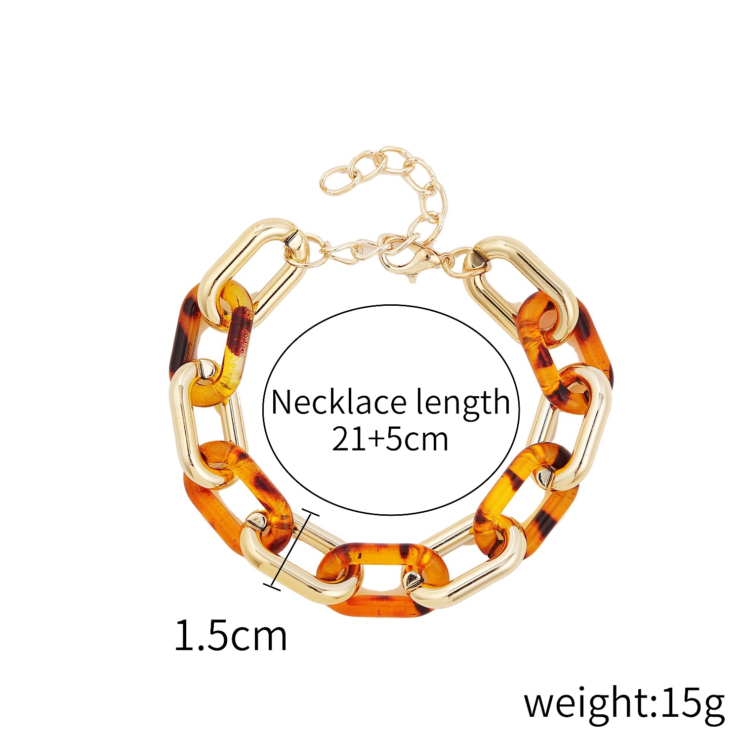 Personalised Acrylic Chain Necklace For Women Statement Jewellery_voghion.com