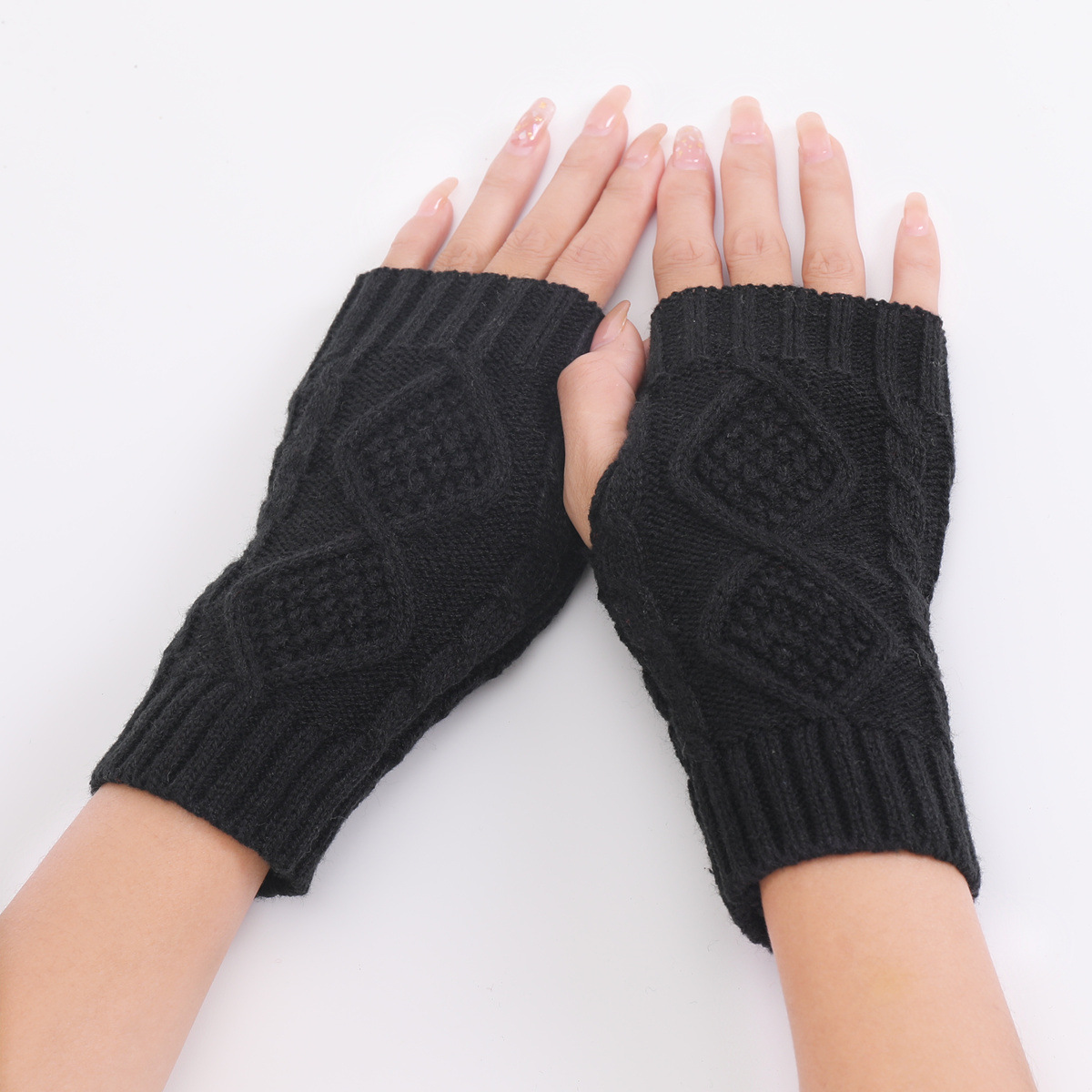 Solid Color Pattern Women's Gender Streetwear Style Women's Streetwear Solid Color Gloves 1 Pair