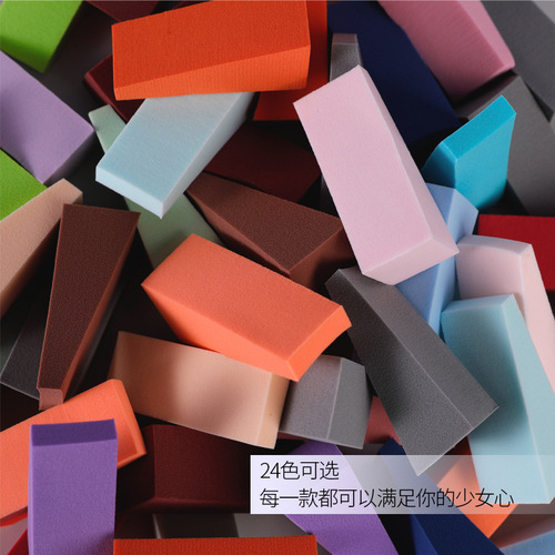 Factory direct sale 50 pieces of ultra-soft triangular sponge air cushion puff, wet and dry makeup egg
