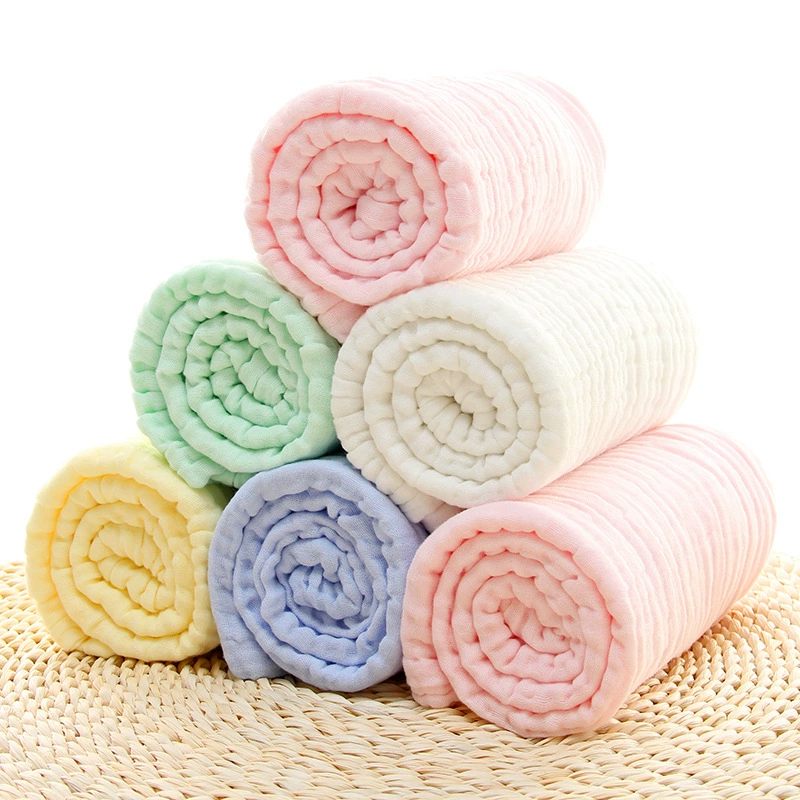 6 Layers Gauze bath towel Baby Receiving Blanket Pure cotton bubble muslin Infant Kids Swaddle Sleeping Baby Blanket Bedding best bed sheets