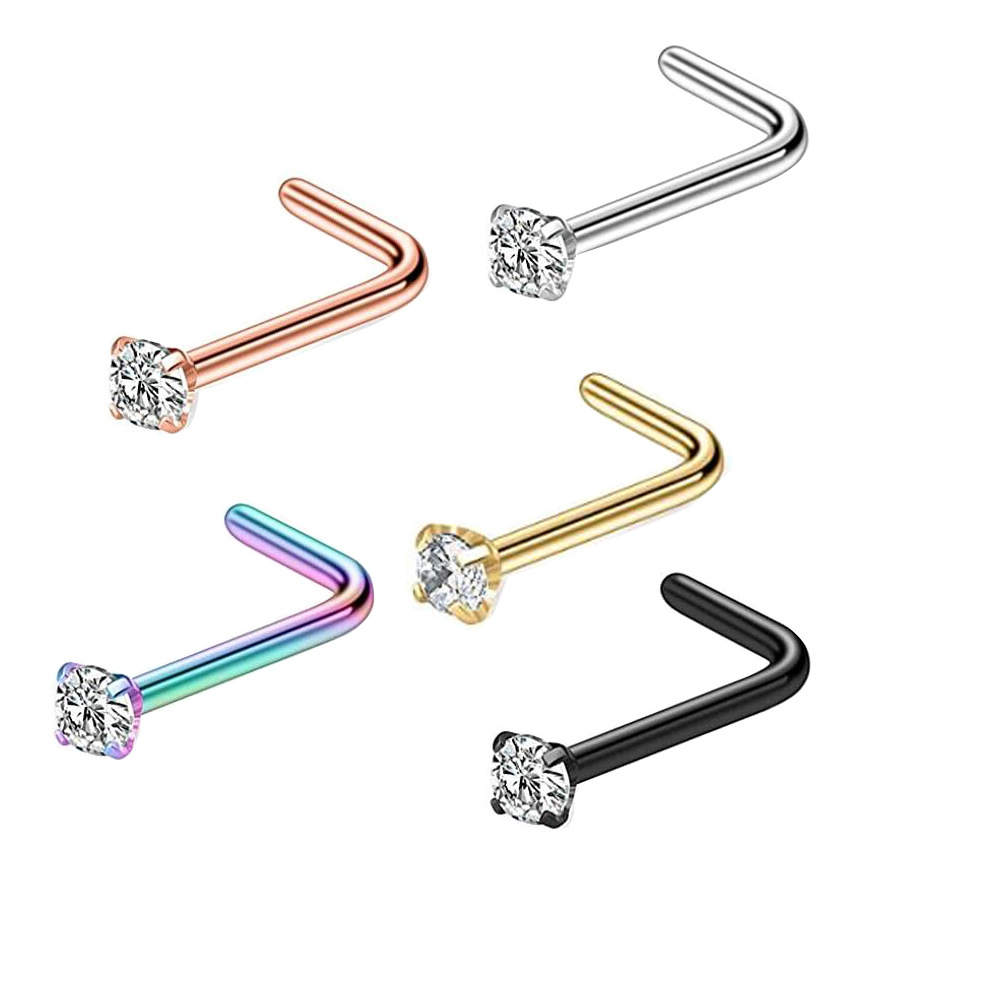 16G labret stud size and finish detail