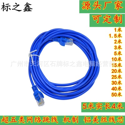 廠家直銷5米網線 路由器線 網絡成品跳線 電腦網絡連接線