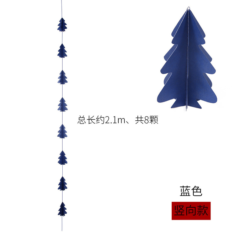 クリスマス装飾用品クリスマス掛け立体クリスマスツリーは旗を引いて花を引いて飾ってショーウインドーのパーティーのペンダントを飾ります。|undefined