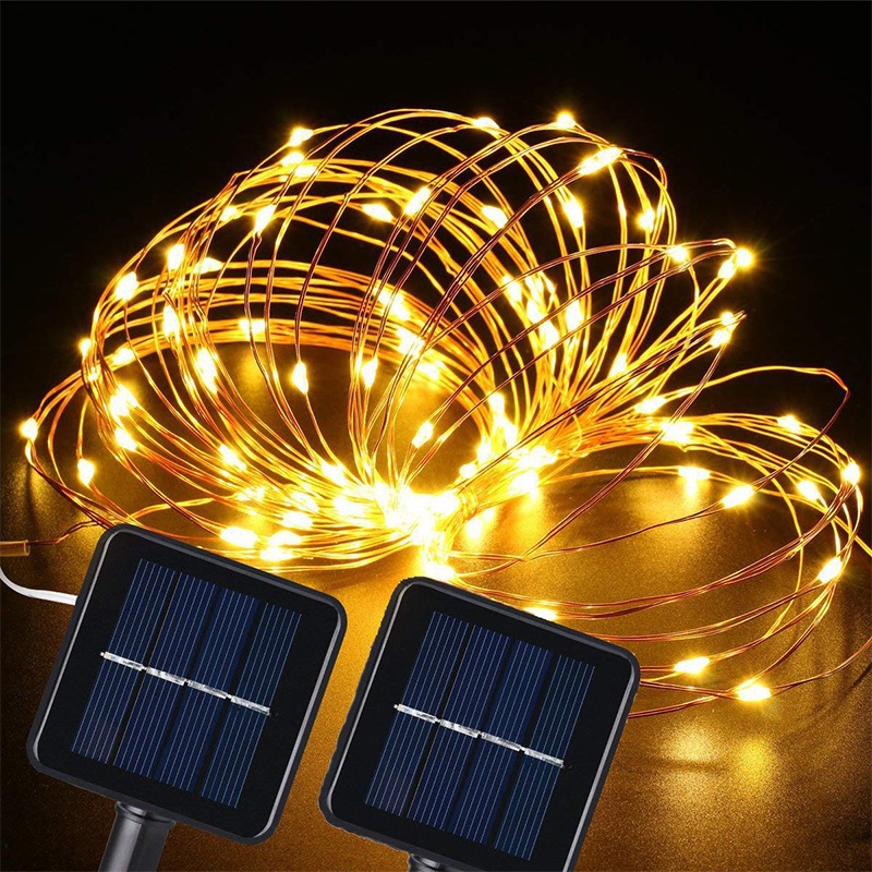 Spot solar copper thread light 10 meters