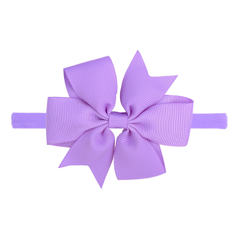 Children's Headdress Handmade Dovetail V-shaped Ribbed Bow Hairband display picture 6