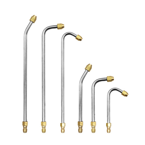 High-pressure car wash water gun extension rod for cleaning machine, 90-degree elbow nozzle, U-shaped bent rod fan-shaped cleaning gun head