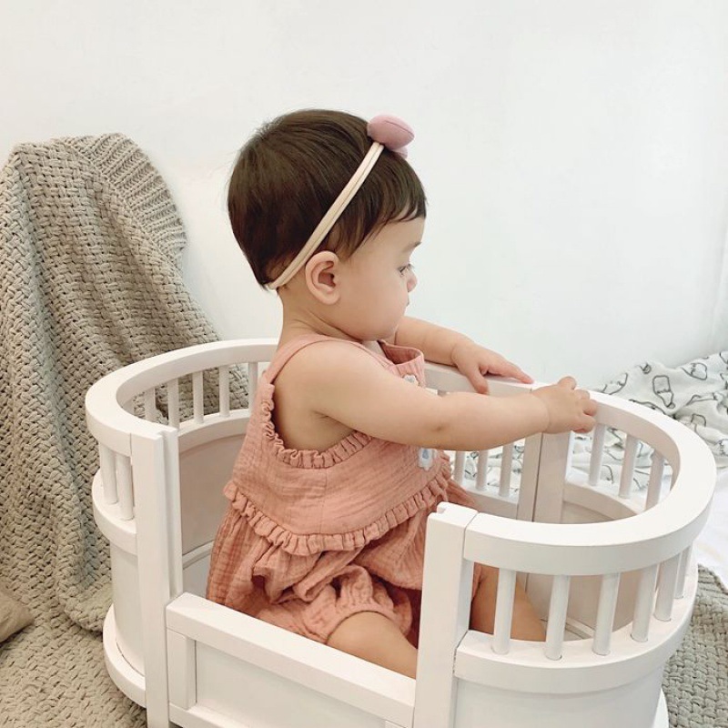 婴儿夏季衣服薄款吊带连体哈衣0-1-2岁女宝宝汉服公主爬服外出服