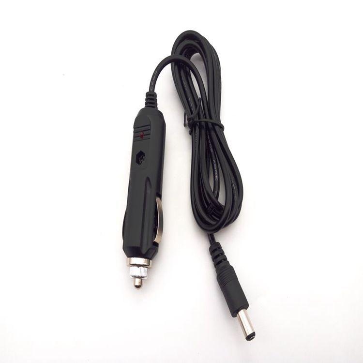 1.5米汽车子弹头点烟器带灯车载电源线带DC插头点烟嘴车充电源线