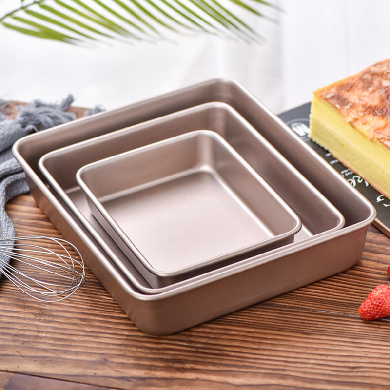 Baking pan rectangular household ancient cake roll mold oven non-stick nougat snowflake shortbread biscuit baking tool