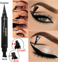 跨境evpct 2 in1 Eyeliner stamp seal & pen Quick dry waterpro