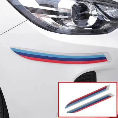 Qapı və bamper qoruyucu zolaqlar: and rear bumper anti-collision - 10-bumper-three-color-modified-transparent-bottom-a-pair