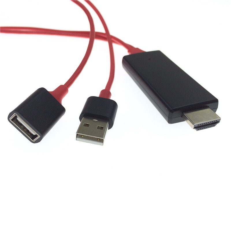 Suitable for Android Mobile Phone to HDMI Same Screen Line i8/type-c Three-in-One HD TV Video Adapter Suitable for Android Mobile Phone to HDMI Same Screen Line i8/type-c Three-in-One HD TV Video Adapter