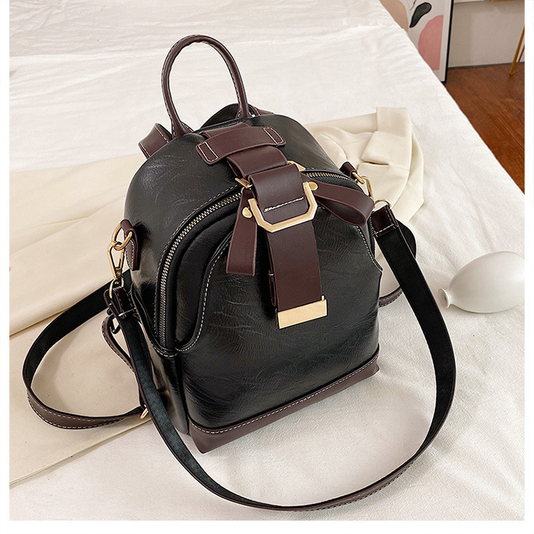 Fashion Retro Contrast Color Small Backpack Wholesale Nihaojewelry display picture 33