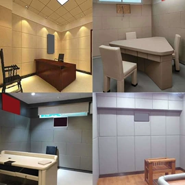 隔音材料;工艺装饰灯具;软包