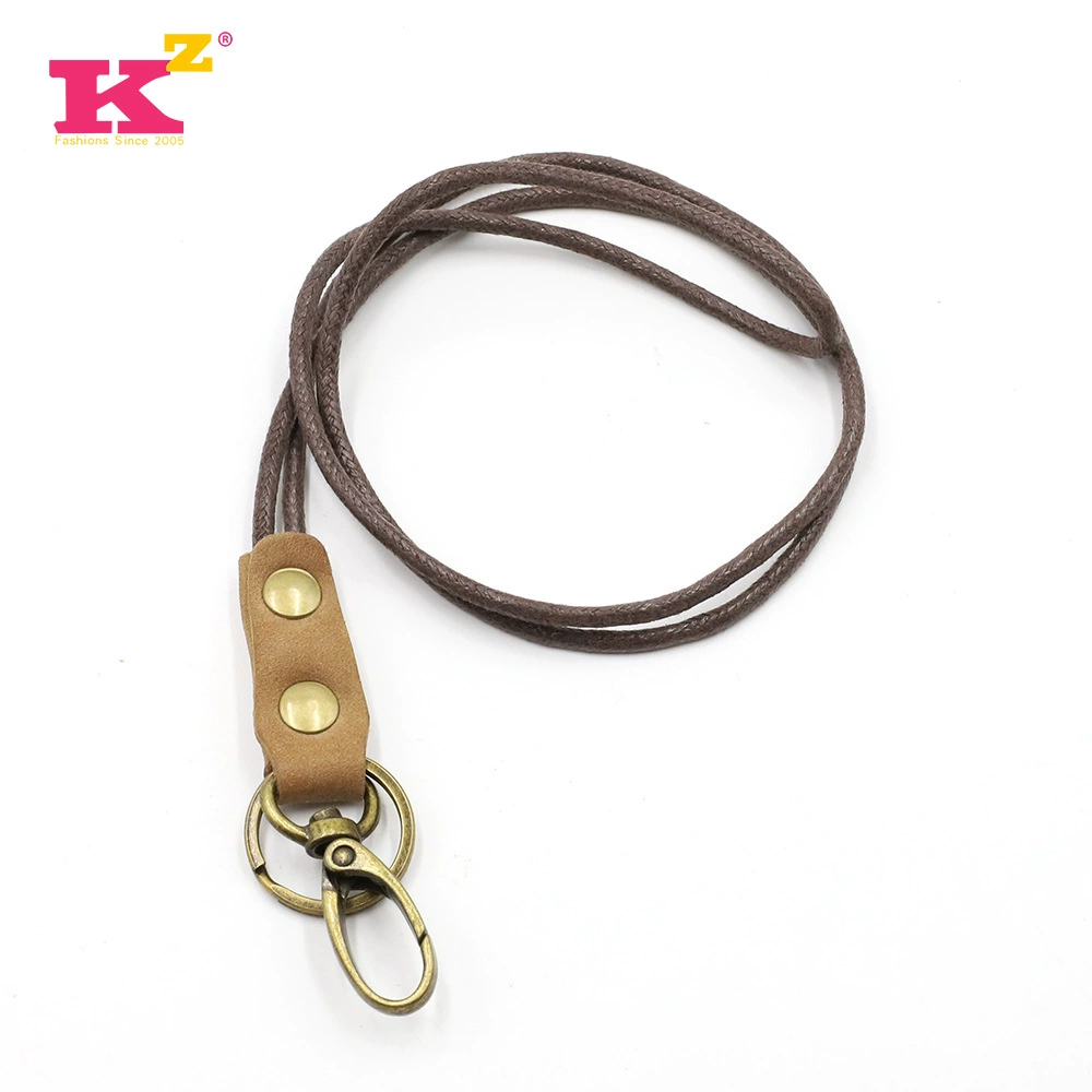 Leather strap, retro keychain for keys