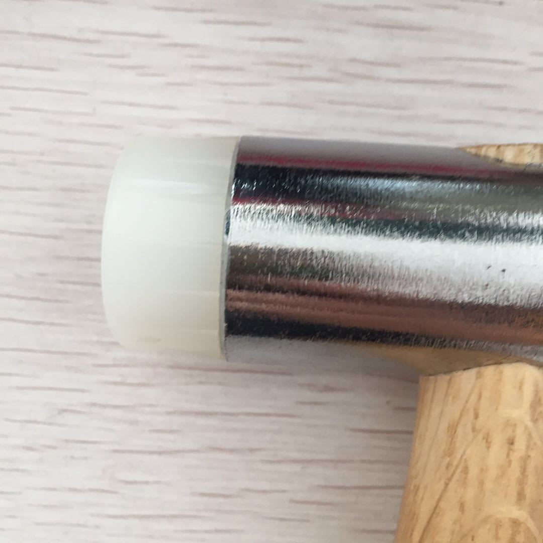 优质木柄安装锤白色尼龙锤32mm