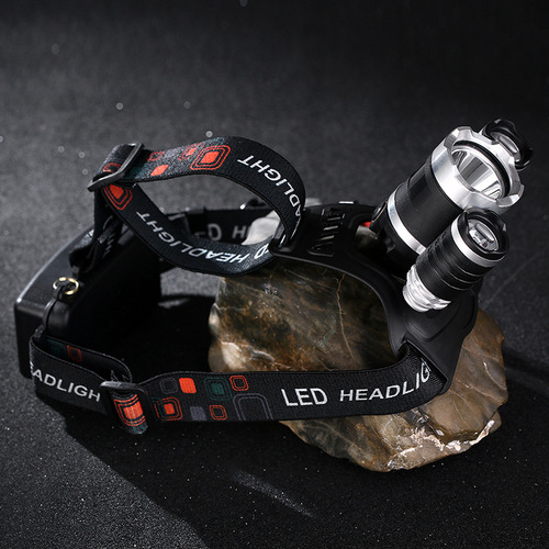 Super Bright Night Fishing Fishing Charger Headlight High Power Strong LED Outdoor Waterproof Head Mount Lighting Lamp Wholesale