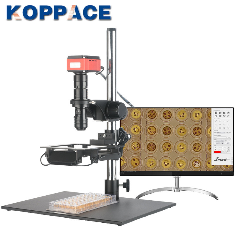 包邮大视场4K高清电子显微镜可观察67mm长37mm宽4面LED光源可测量