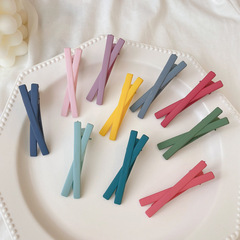 Colorful duckbill clip, bow hair clip, women's side clip, girl's top clip, bangs, one-word clip, clip clip, internet celebrity headwear