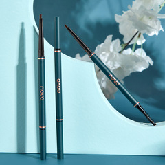Makeup NOVO Ultra Fine Triangular Eyebrow Pencil with 3D Rotating Dual Heads, Eyebrow Brush, Waterproof, Non-Fragrant