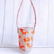 卡通美乐K.T双子环保杯袋 奶茶饮料杯手提杯袋手摇杯袋