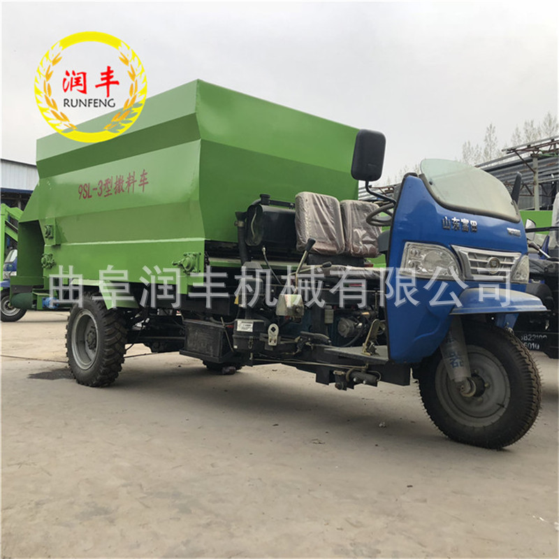 湘潭加厚板材撒料车 奶牛饲养喂料车
