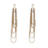 Fashionable silver needle, long earrings with tassels, silver 925 sample, European style, internet celebrity