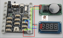 ESP32 Arduino RTC时钟模块DS1302数码管TM1637编程Scratch Mixly