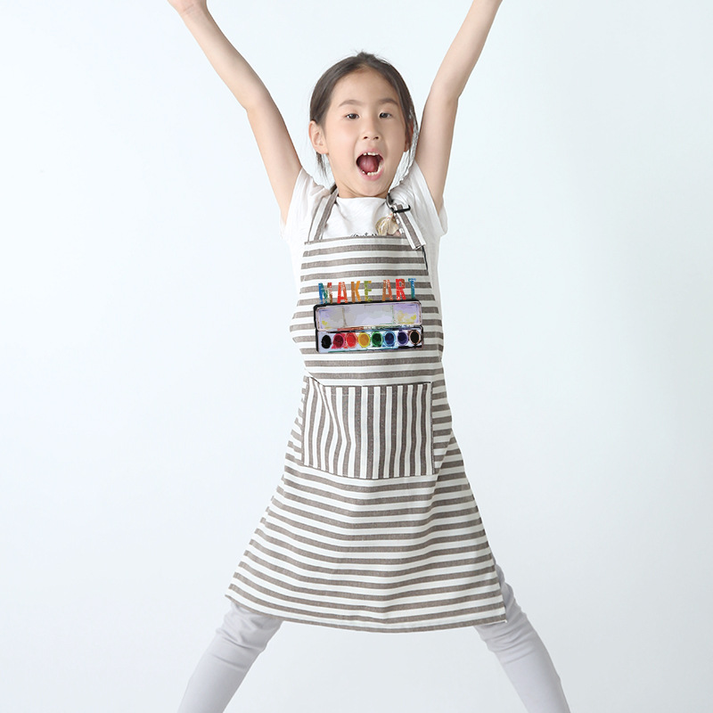 Pintura DE ARTE delantal para niños ropa de pintura Cocina Para el hogar pintura de jardín de infantes para niñas antiincrustante manga para niños