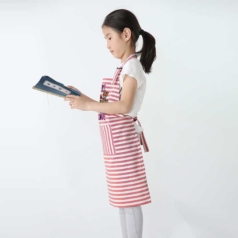 Pintura artística delantal para niños ropa de pintura cocina del hogar pintura de jardín de infantes para niñas traje antiincrustante para niños