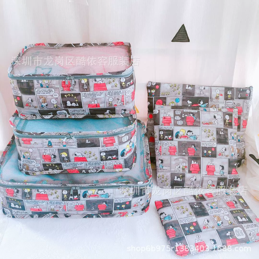 Мультяшная креативная складывающаяся водонепроницаемая сумка для хранения, набор, чемодан