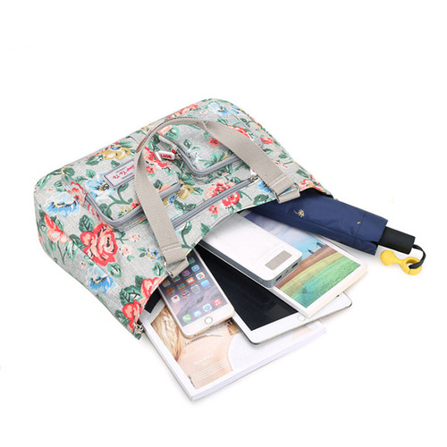 New large-capacity women's bag, multi-functional middle-aged and elderly mummy bag, nylon crossbody bag, printed women's portable shoulder bag